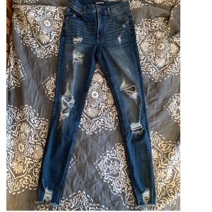 Express size 0R distressed jeans